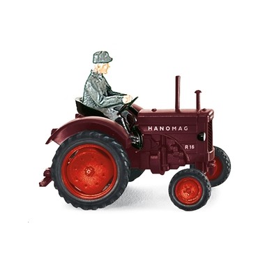 Miniature tracteur Hanomag R16 bordeaux 1953