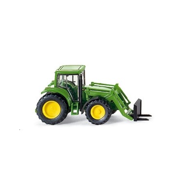 Miniature tracteur John Deere 6920S avec fourches