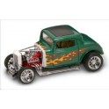 Miniature Ford Roadster verte & flammes 1932