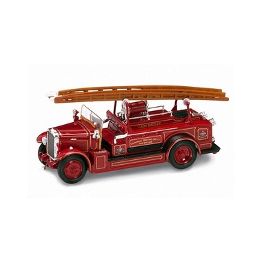 Miniature Leyland FK1 rouge, pompiers 1934