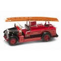 Miniature Leyland FK1 rouge/noir, pompiers 1934