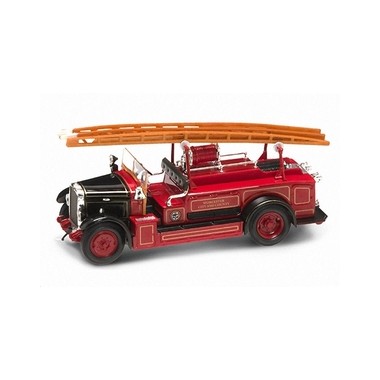 Miniature Leyland FK1 rouge/noir, pompiers 1934
