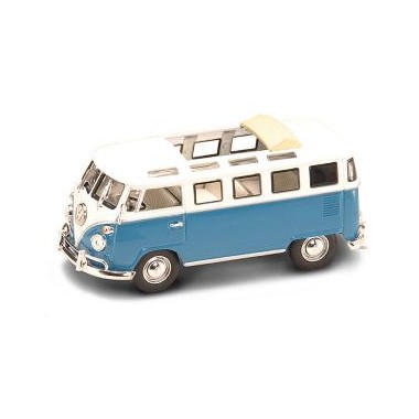 Miniature Volkswagen T1 Microbus bleu 1962 Miniature Volkswagen T1 Microbus bleu 1962