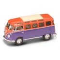 Miniature Volkswagen T1 Microbus violet/orange 1962