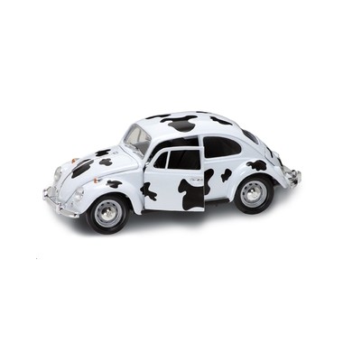 Miniature Volkswagen Coccinelle Blanche taches noires 1967