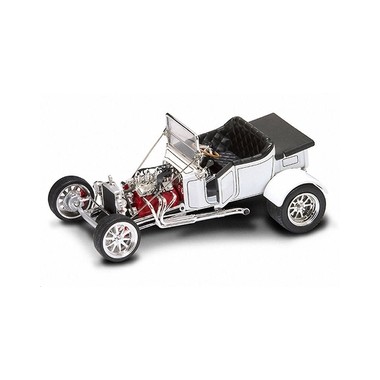 Miniature Ford T-Bucket capote ouverte blanche 1923