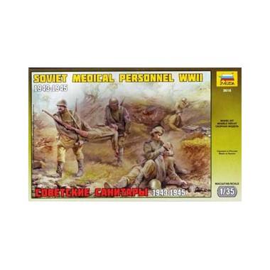 Figurines maquettes Personnel Medical Sovietique 1943-45, 2ème GM 