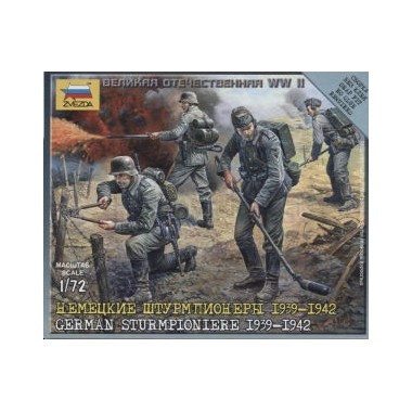 Figurines maquettes Sapeurs du génie allemand, 2ème GM