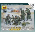 Figurines Mortier Allemand 80mm avec servants, Hiver 1941-45