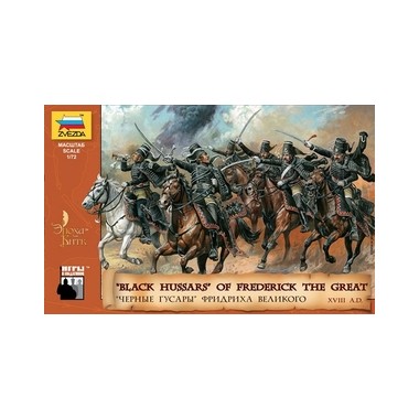 Figurines maquettes Hussards Noirs de Frédéric II