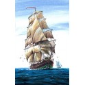 Maquette Brigantine britannique, voilier 18ème Siècle