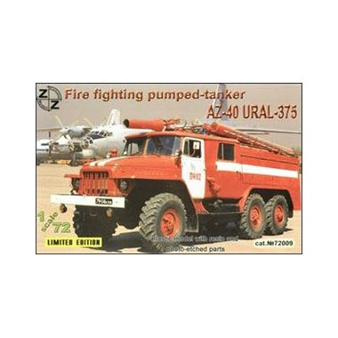 Maquette Camion-citerne pompiers aéroport soviétique AA-40 Ural-375