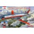 Maquette Tupolev Tu-104 airliner Aeroflot version orange