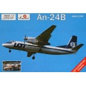 Maquette Antonov An-24B/RV Interflug / LOT