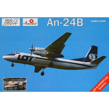 Maquette Antonov An-24B/RV Interflug / LOT Maquette Antonov An-24B/RV Interflug / LOT