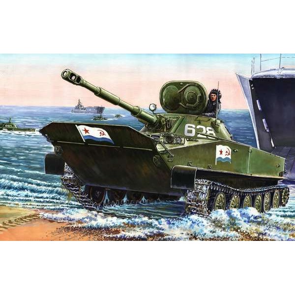 Solido Char Amphibie PT76 URSS - Véhicule Militaire Guerre - Made In France - Réf N8162