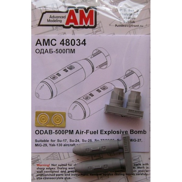 Advanced Modeling C48034 ZODAB500PM AirFuel Explosiv bomb chez