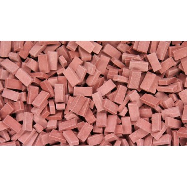 Briques (NF) rouge brique foncé, 800 pièces