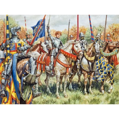 Figurines maquettes Soldats français, Guerre de Cent Ans