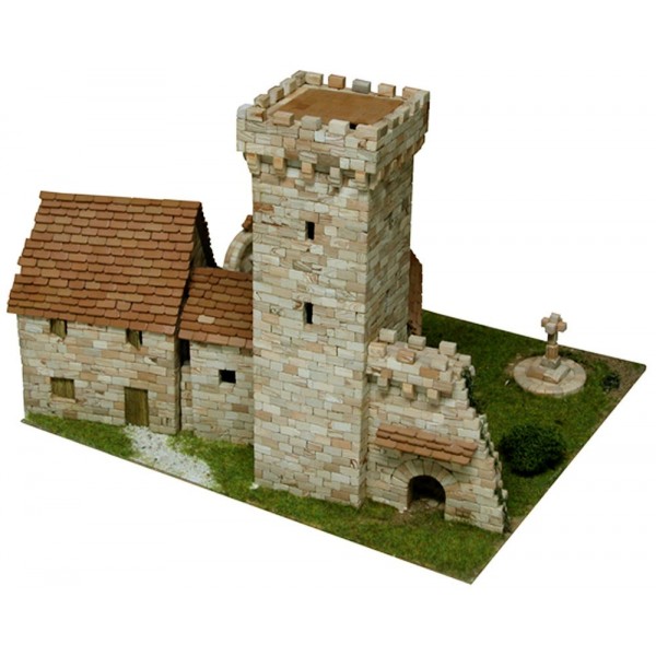 Maquette Tour medievale. Maquette materiaux naturels a construire - francis  miniatures