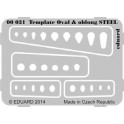 Photodécoupe Template ovals & oblong STEEL