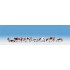 Figurines Vaches brunes et blanches