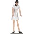 Figurine Pin-Up Susie Brune/Blanc