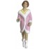 Figurine femme en manteau rose