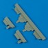 A6M5 Zero undercarriage covers pour Hasegawa