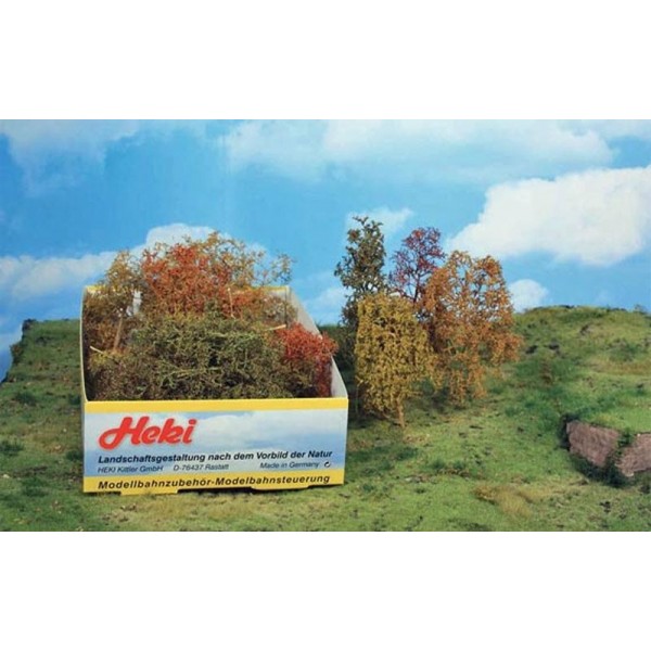 Lot De 28 Arbres Et Buissons Miniatures Réalistes - Pour Maison De Poupée, Modélisme Ferroviaire Ou Décors DIY, Avec Herbe Statique