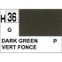 Gunze H36 Vert Foncé Brillant peinture acrylique 10 ml