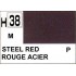 Gunze H38 Rouge Acier Métallique peinture acrylique 10 ml
