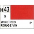 Gunze H43 Rouge Vin Brillant peinture acrylique 10 ml