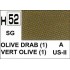 Gunze H52 Vert Olive Satiné peinture acrylique 10 ml