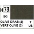 Gunze H78 Gris Olivatre Satiné  peinture acrylique 10 ml