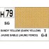Gunze H79 Jaune Sable Foncé Satiné peinture acrylique 10 ml