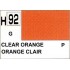 Gunze H92 Orange Transparent Brillant peinture acrylique 10 ml