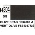 Gunze H304 Vert Olive FS34087 Satiné peinture acrylique 10 ml