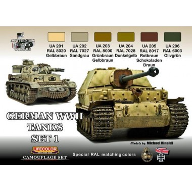 German WWII Tanks Set 1 German WWII Tanks Set 1