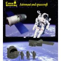 Figurines maquettes Astronaut and Spacecraft