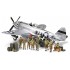 Maquette diorama P-47D Thunderbold et Infanterie au repos, 2ème GM