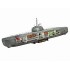 Maquette U-Boot type 21 avec aménagement intérieur, 2ème GM 