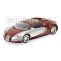 Miniature Bugatti Veyron Edition Centenaire 2009 Chrome/Rouge