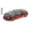 Miniature Bugatti Veyron Super Sport Carbone/Orange 2011 Top Gear