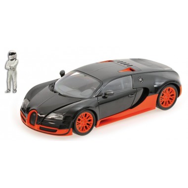 Miniature Bugatti Veyron Super Sport Carbone/Orange 2011 Top Gear Miniature Bugatti Veyron Super Sport Carbone/Orange 2011 Top Gear