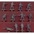  Figurines maquettes Fantassins Wehrmacht, 2ème GM 