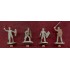  Figurines maquettes Guerriers germains, 1er Siècle après JC 