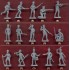  Figurines maquettes Infanterie russe, 1er Empire 