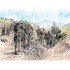  Figurines Parachutistes allemands en uniforme tropical, 2ème GM 