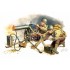  Figurines Equipage de mitrailleuse U.S. Browning 30, 2ème GM 1944 